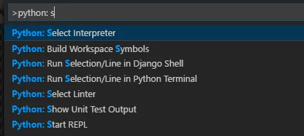 Control Panel Python Interpreter